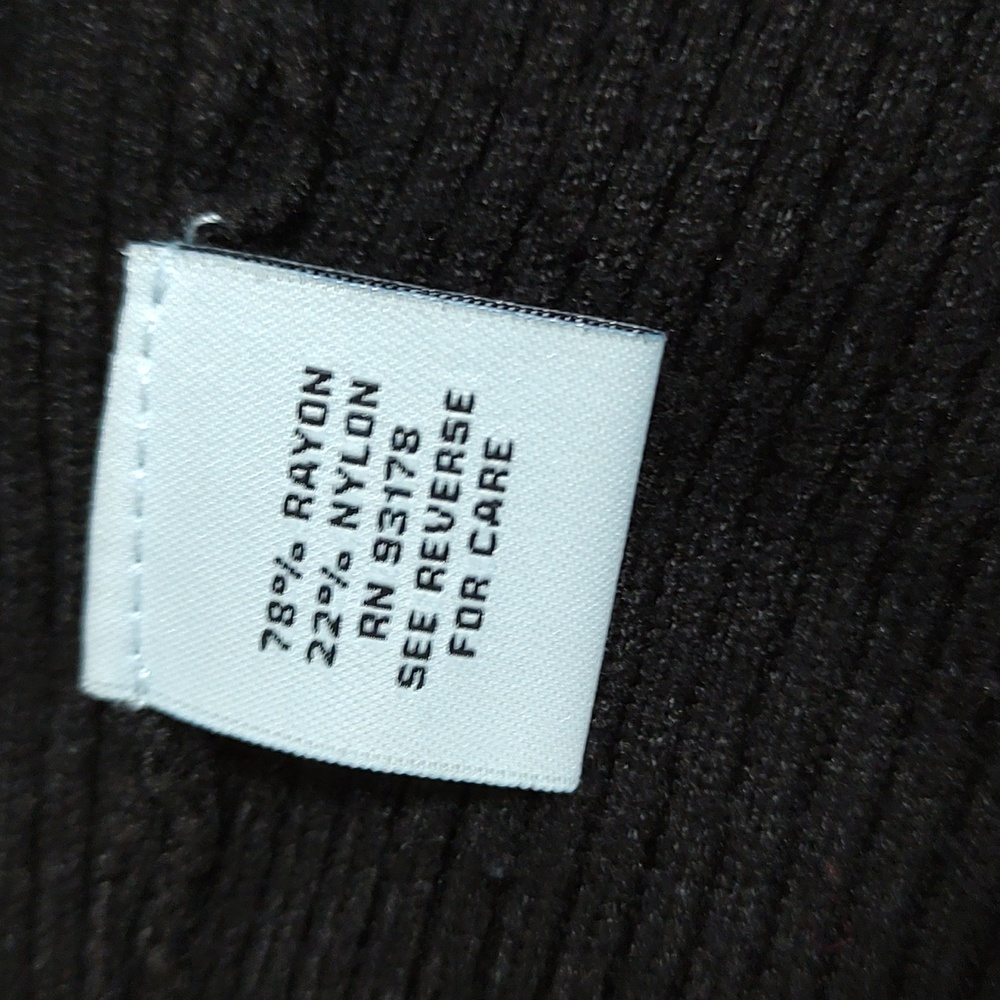 Black Ribbed Cardigan - Picture 7 of 12